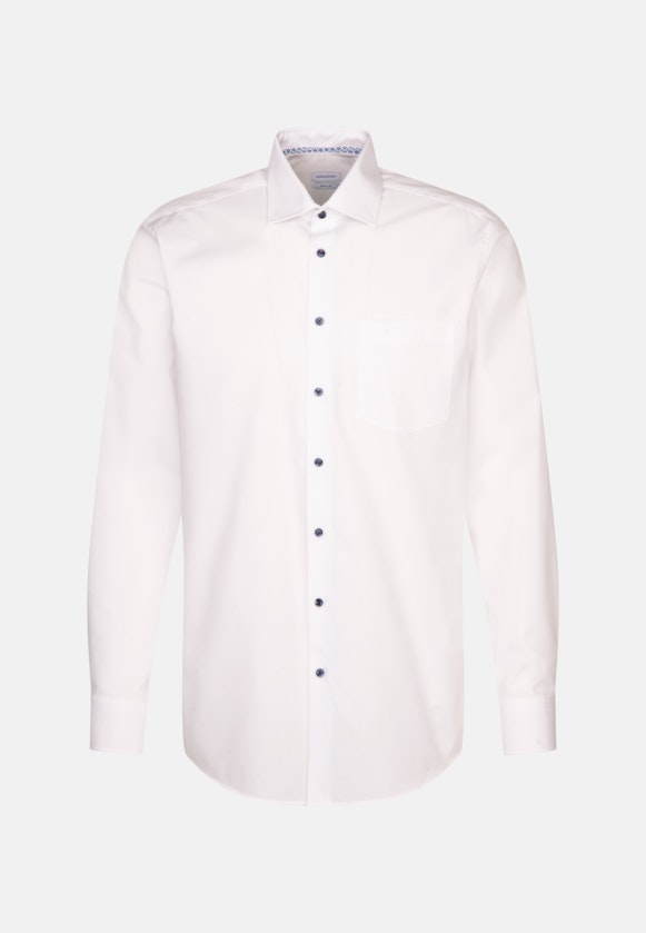 Regular Chemise d'affaires Uni in Blanc |  Seidensticker Onlineshop