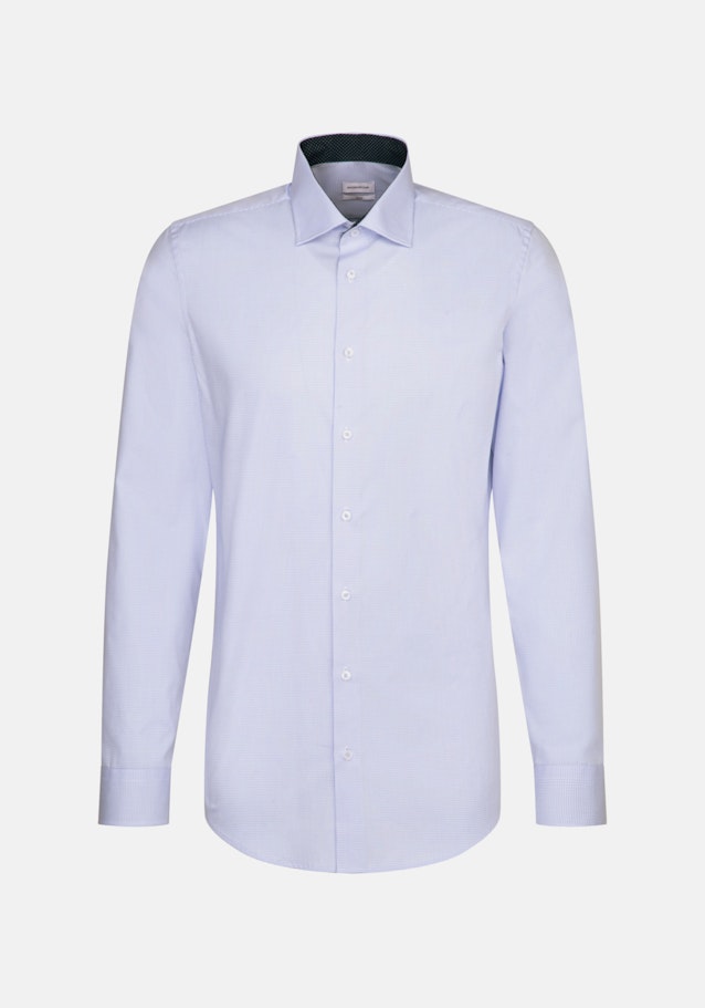 Slim Chemise Business Carreaux in Bleu Clair | Seidensticker Onlineshop