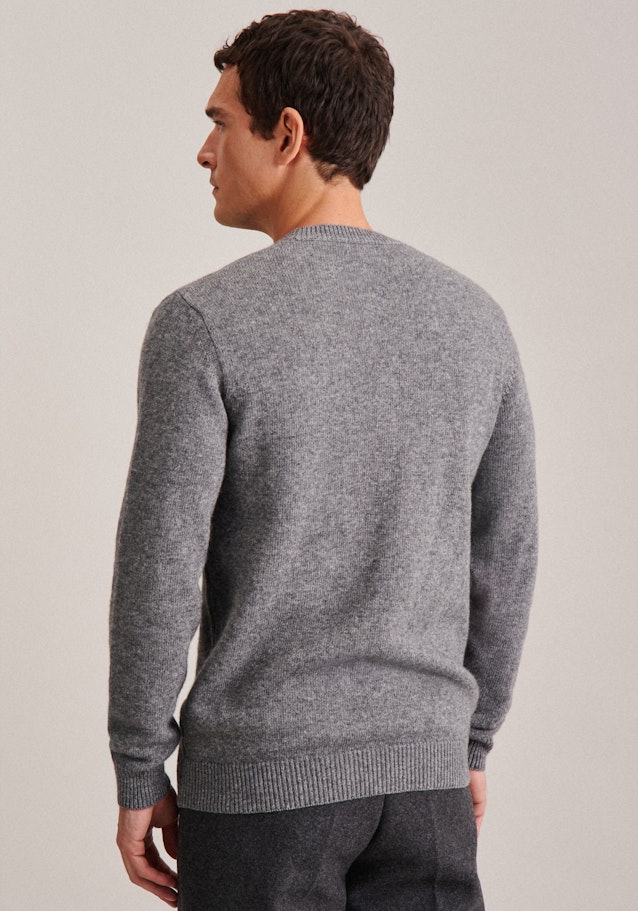 Rundhals Pullover Regular in Grau | Seidensticker Onlineshop