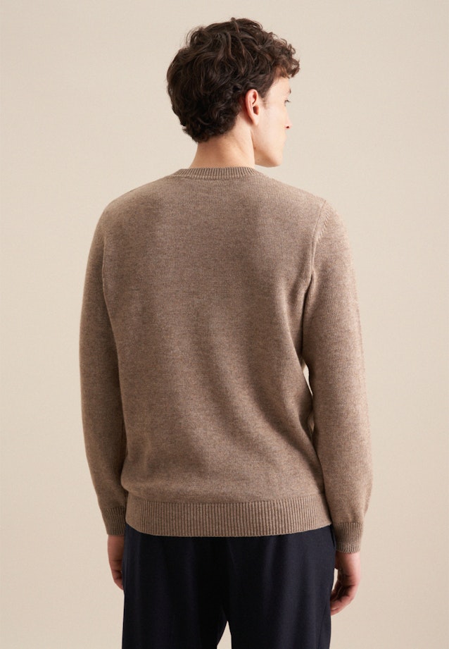 Crew Neck Pullover in Brown |  Seidensticker Onlineshop