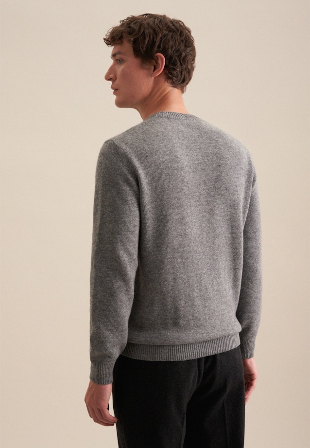 Pullover Encolure Ronde in Gris |  Seidensticker Onlineshop