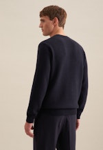 Pullover Encolure Ronde in Bleu Foncé |  Seidensticker Onlineshop