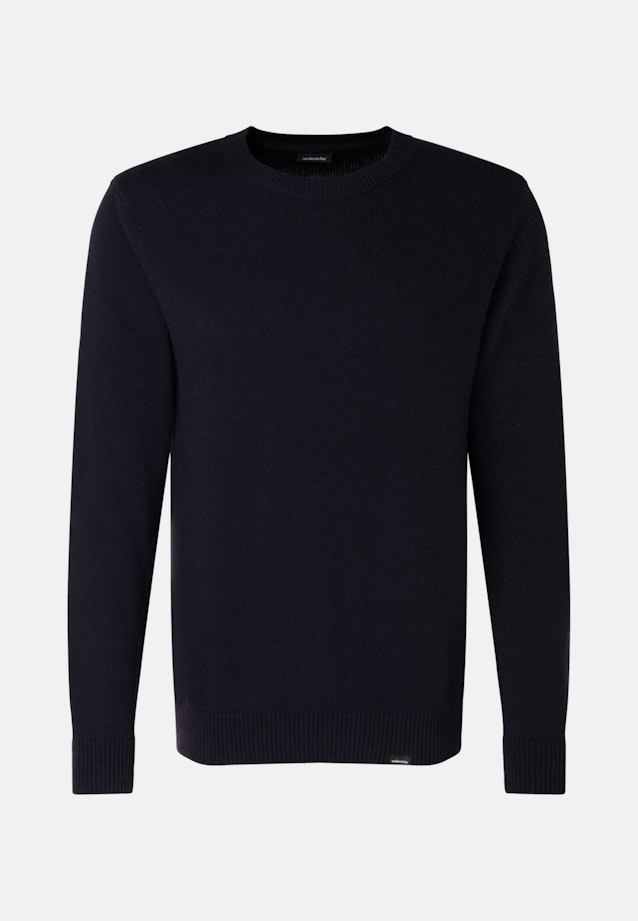 Pullover Encolure Ronde in Bleu Foncé |  Seidensticker Onlineshop