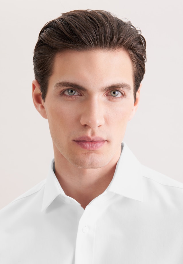 Slim Chemise Performance Uni in Blanc |  Seidensticker Onlineshop