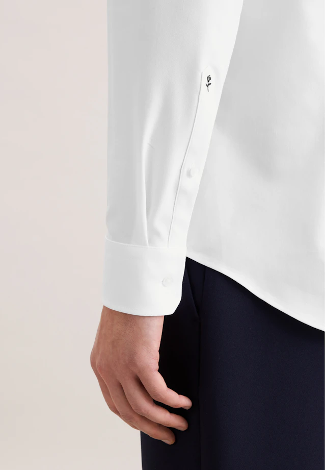 Slim Performance-Hemd Uni in Weiß |  Seidensticker Onlineshop