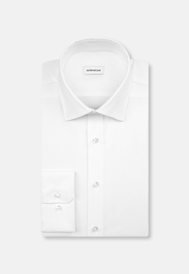 Slim Performance-Hemd Uni in Weiß | Seidensticker Onlineshop