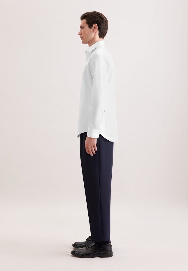 Slim Chemise Performance Uni in Blanc |  Seidensticker Onlineshop