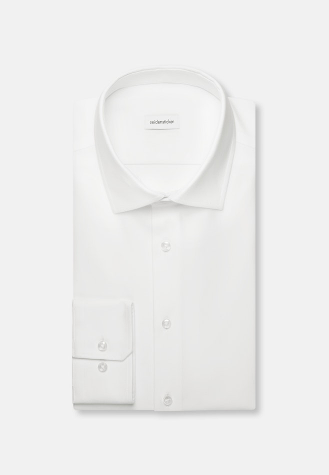 Slim Chemise Performance Uni dans Blanc | Boutique en ligne Seidensticker