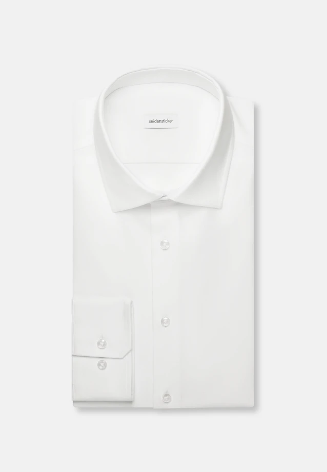 Slim Performance-Hemd Uni in Weiß |  Seidensticker Onlineshop