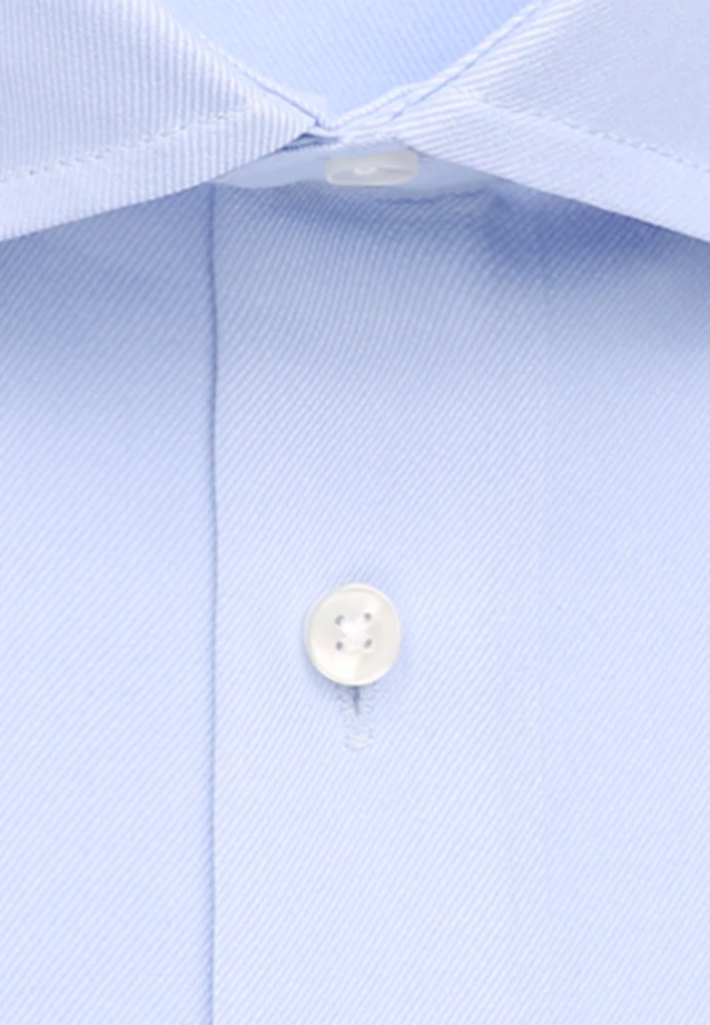 Slim Performance-Hemd Uni in Mittelblau |  Seidensticker Onlineshop