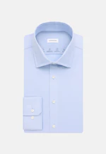 Slim Chemise Performance Uni in Bleu Moyen |  Seidensticker Onlineshop