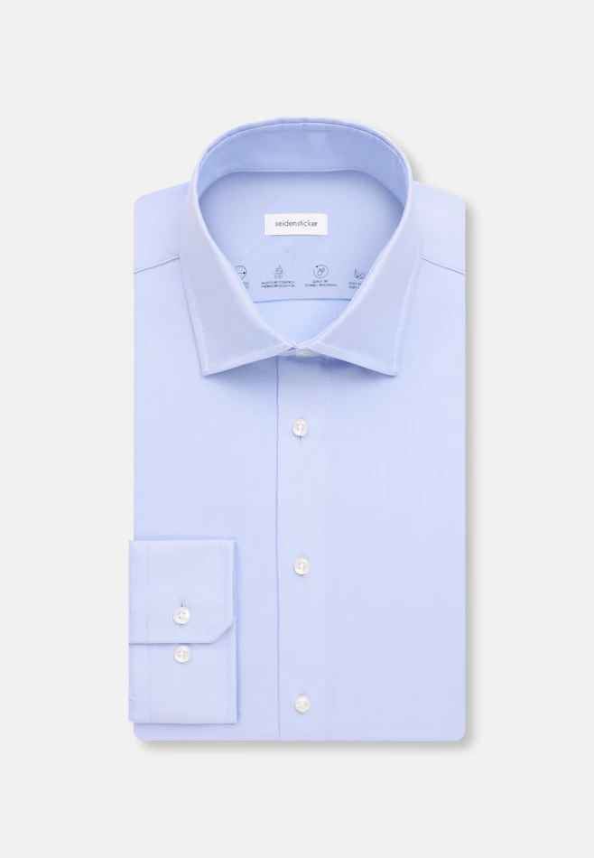 Slim Performance shirt Uni in Light Blue | Seidensticker online shop