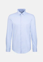 Slim Chemise Performance Uni in Bleu Moyen |  Seidensticker Onlineshop