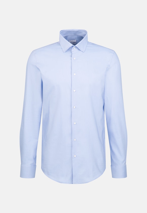 Chemise performance Slim Twill (sergé) Col Kent in Bleu Clair |  Seidensticker Onlineshop