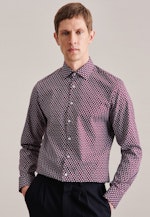 X-Slim Business Hemd Druck in Rot |  Seidensticker Onlineshop