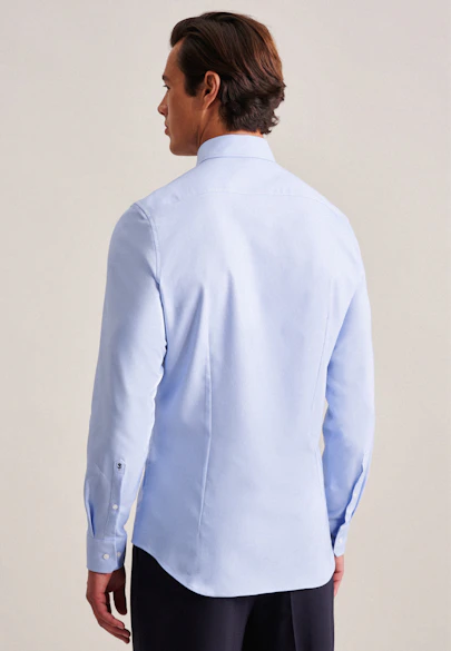 X-Slim Chemise Performance Uni in Bleu Moyen |  Seidensticker Onlineshop