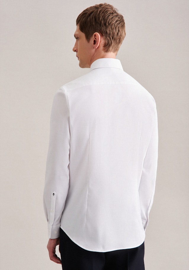 Twill Performance-Hemd in X-Slim mit Kentkragen in Weiß |  Seidensticker Onlineshop