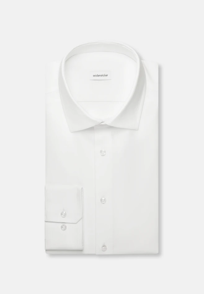 X-Slim Performance shirt Uni in White | Seidensticker online shop