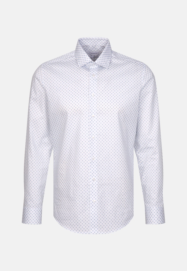 X-Slim Performance shirt Print in Light Blue |  Seidensticker Onlineshop