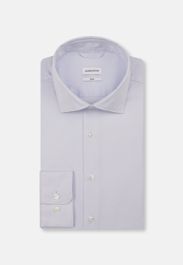 Slim Chemise Performance Imprimé in Bleu Clair |  Seidensticker Onlineshop