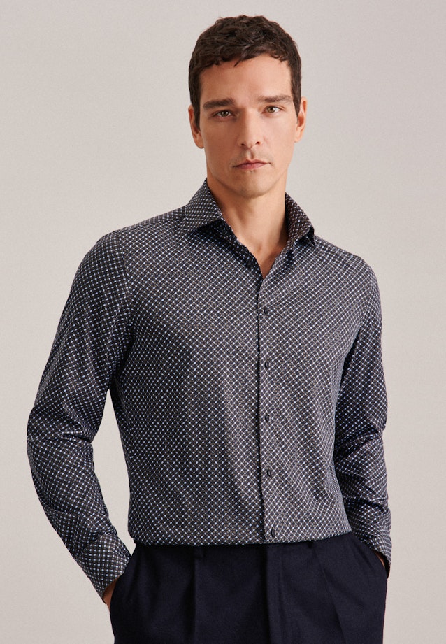 Slim Performance shirt Print in Green |  Seidensticker Onlineshop