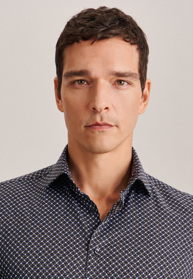 Slim Performance shirt Print in Green |  Seidensticker Onlineshop