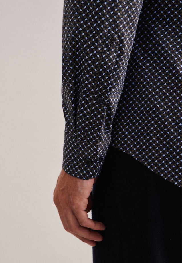 Slim Performance shirt Print in Green |  Seidensticker Onlineshop
