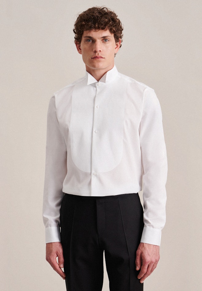 Chemise de soirée Regular Col Cassé  manches extra-longues dans Blanc | Boutique en ligne Seidensticker