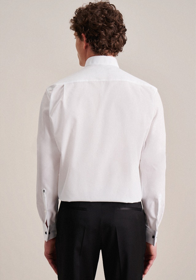 Chemise de soirée Regular Col Cassé  manches extra-longues in Blanc | Seidensticker Onlineshop