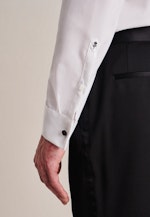 Non-iron Poplin Gala Shirt in Regular with Wing Collar and extra long sleeve in White |  Seidensticker Onlineshop