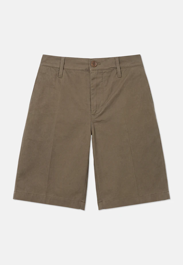 Regular Short Chino Uni in Vert |  Seidensticker Onlineshop