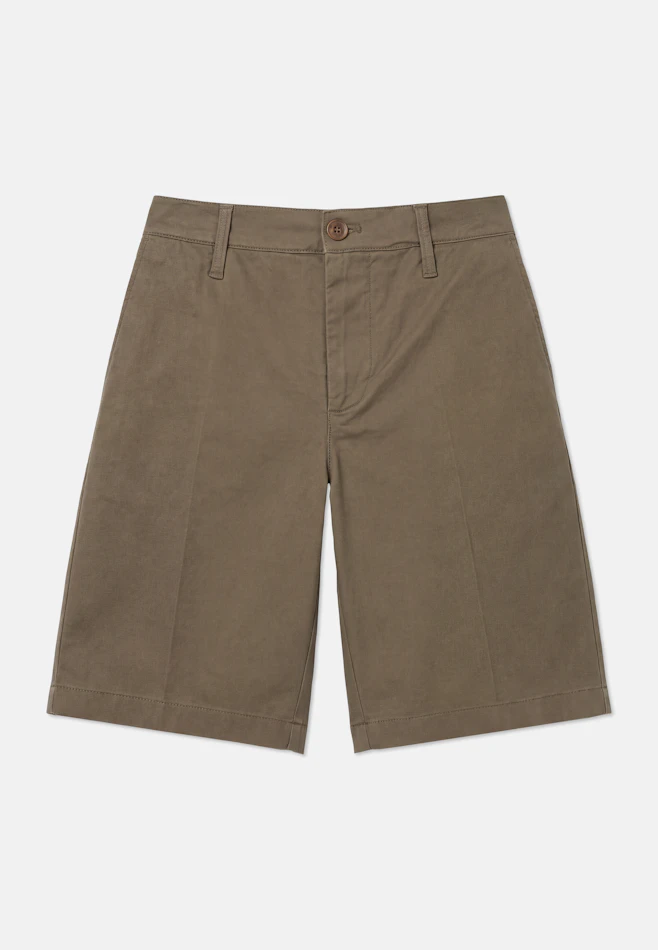 Regular Chinoshorts Uni in Grün | Seidensticker Onlineshop