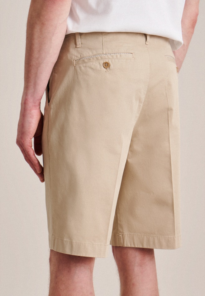 Regular Short Chino Uni dans Marron | Boutique en ligne Seidensticker