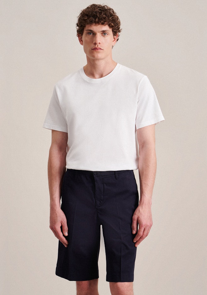 Regular Chino shorts Uni in Dark Blue | Seidensticker online shop