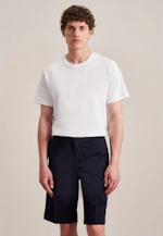 Regular Short Chino Uni in Bleu Foncé |  Seidensticker Onlineshop
