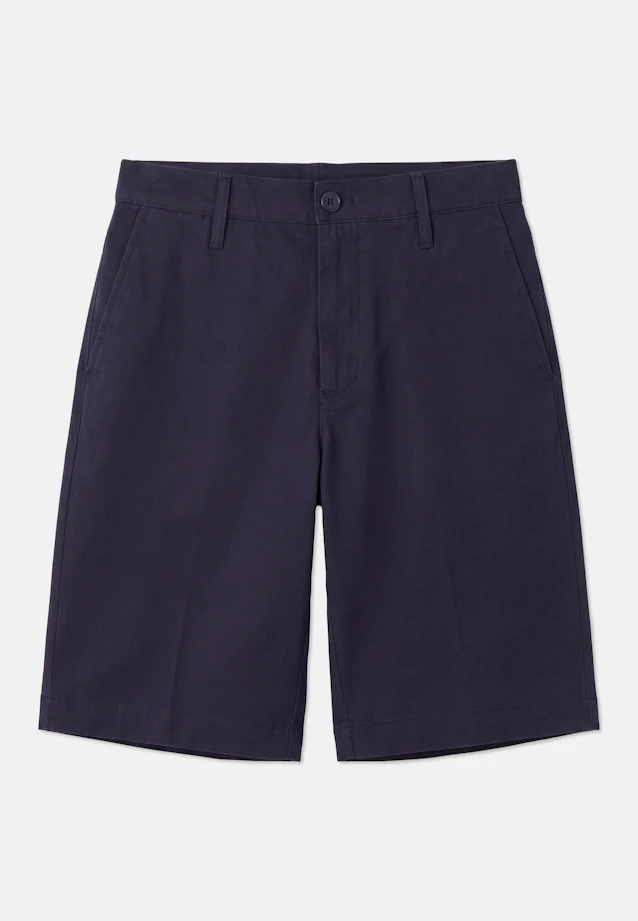 Regular Short Chino Uni in Bleu Foncé |  Seidensticker Onlineshop