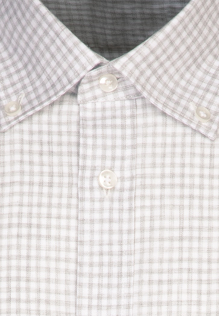 Bügelleichtes Twill Business Hemd in Regular mit Button-Down-Kragen