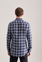 X-Slim Chemise d'affaires carreaux in Bleu Foncé |  Seidensticker Onlineshop