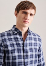 X-Slim Chemise d'affaires carreaux in Bleu Foncé |  Seidensticker Onlineshop