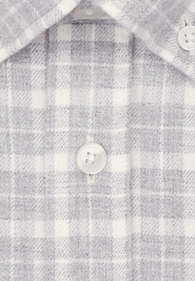 Casual Shirt in Regular with Button-Down-Collar in Grey |  Seidensticker Onlineshop