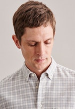 Twill Casual Hemd in Regular mit Button-Down-Kragen in Grau |  Seidensticker Onlineshop