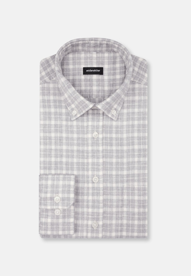 Regular Casual shirt Check in Grey |  Seidensticker Onlineshop