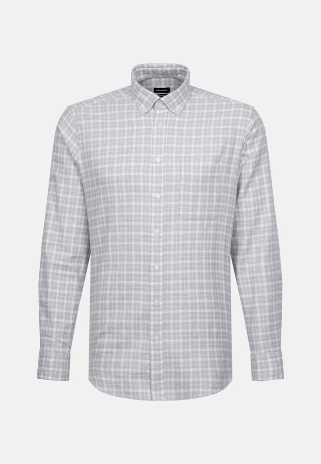Regular Casual shirt Check in Grey |  Seidensticker Onlineshop