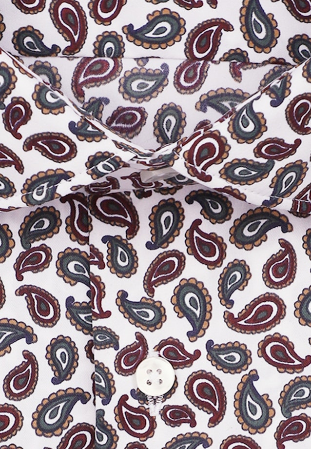 Slim Chemise Performance Paisley in Rouge |  Seidensticker Onlineshop