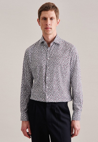 Slim Performance-Hemd Paisley in Rot |  Seidensticker Onlineshop