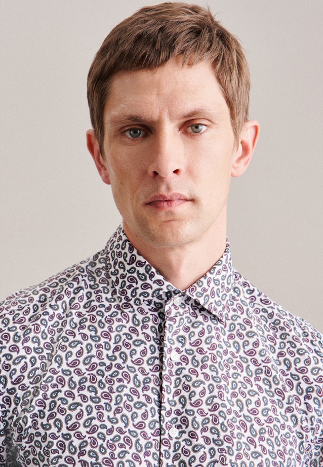 Slim Chemise Performance Paisley in Rouge |  Seidensticker Onlineshop