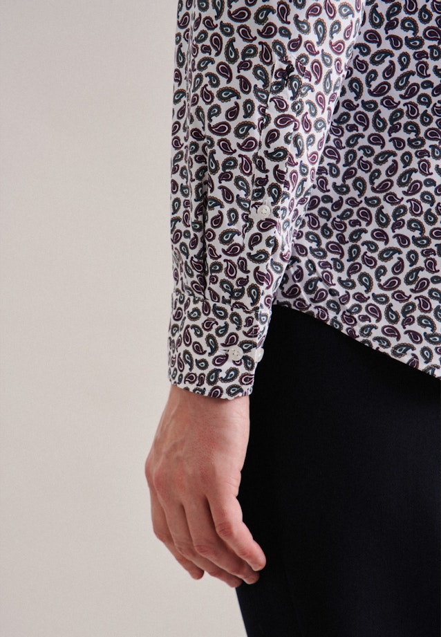 Slim Chemise Performance Paisley in Rouge |  Seidensticker Onlineshop