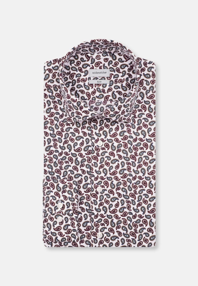 Slim Chemise Performance Paisley in Rouge |  Seidensticker Onlineshop