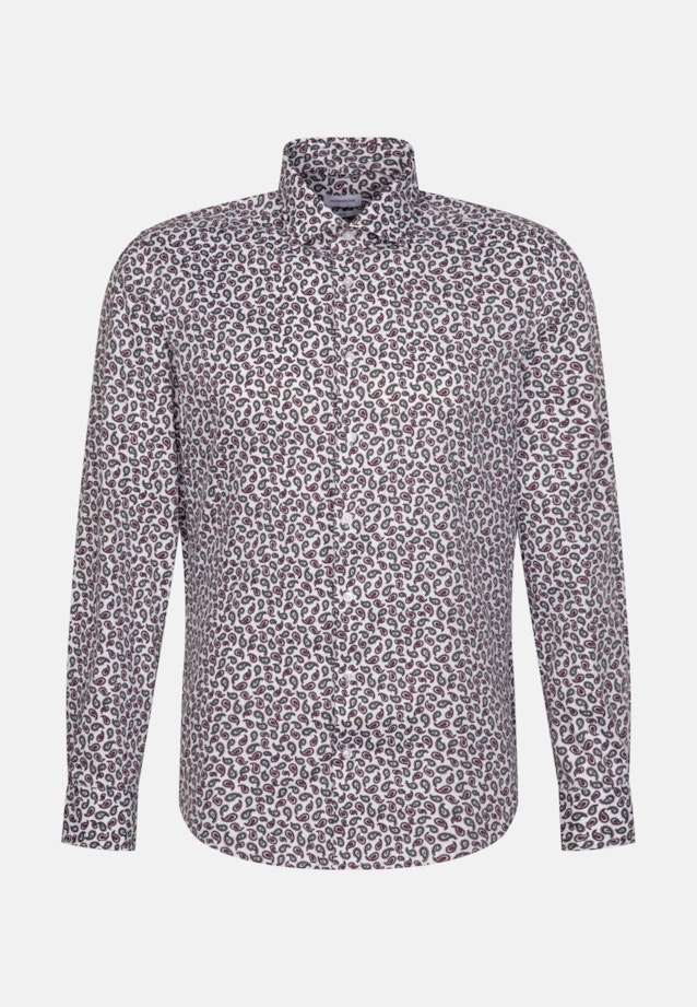 Slim Chemise Performance Paisley in Rouge |  Seidensticker Onlineshop