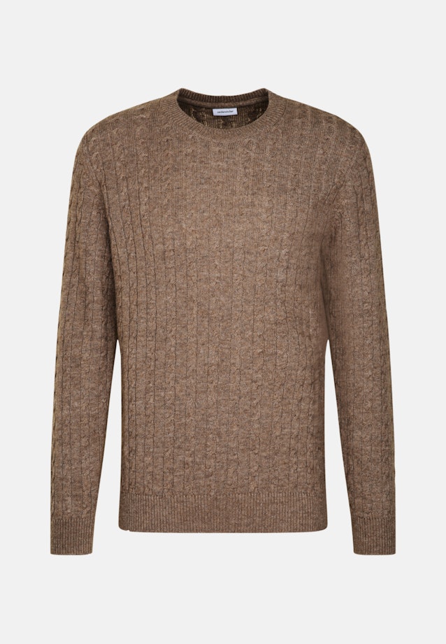 Crew Neck Pullover in Brown |  Seidensticker Onlineshop